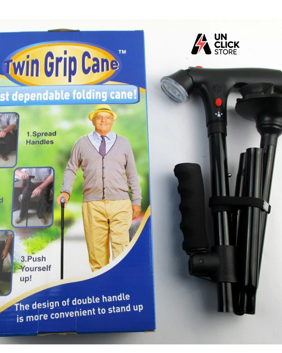 BASTÓN PLEGABLE CON LUZ LED